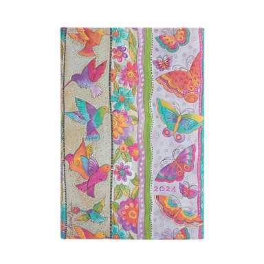 AGENDA 2024 PAPERBLANKS COLIBRÍES Y MARIPOSAS T.DURA VISTA SEMANA MINI - 1