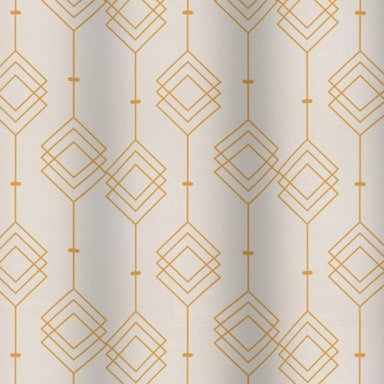 CORTINA DE BAÑO POLY GEOMETRICA DORADA - 2