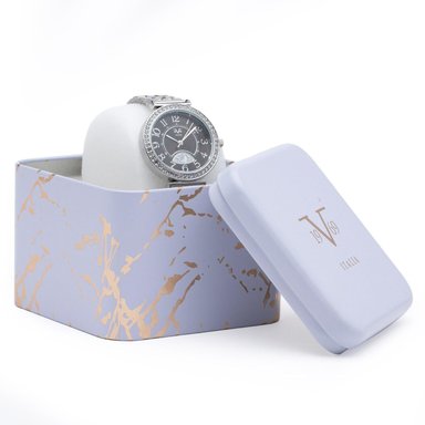 RELOJ 19V69 ITALIA V1969-244-2 PLATEADO MUJER - 4