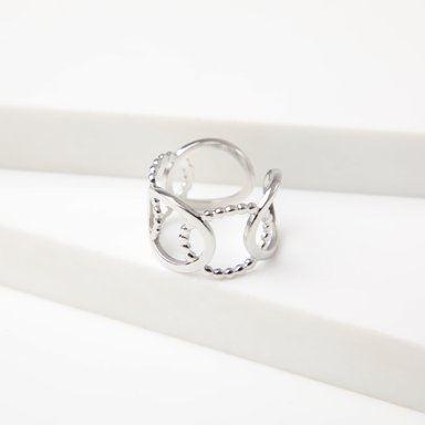 ANILLO 19V69 ITALIA ITALIA PLATEADO MUJER - 1