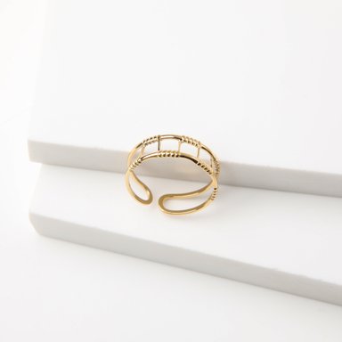 ANILLO 19V69 ITALIA ITALIA DORADO MUJER - 2