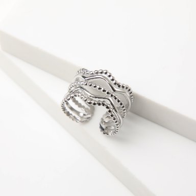 ANILLO 19V69 ITALIA ITALIA PLATEADO MUJER - 1