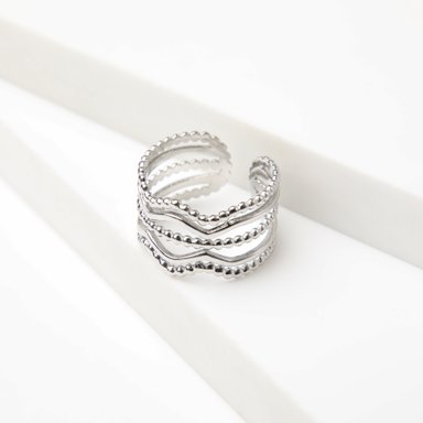 ANILLO 19V69 ITALIA ITALIA PLATEADO MUJER - 2