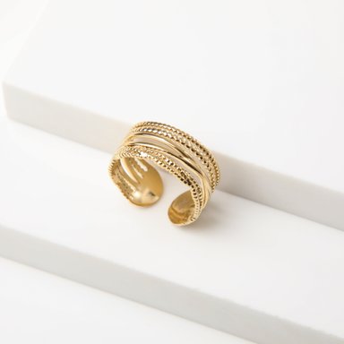 ANILLO 19V69 ITALIA ITALIA DORADO MUJER - 2