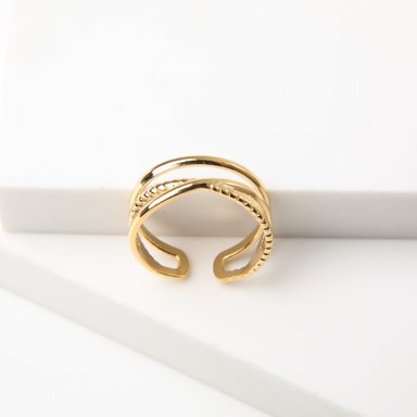 ANILLO 19V69 ITALIA ITALIA DORADO MUJER - 2
