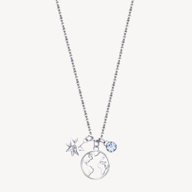 COLLAR BROSWAY BHKN057 PLATEADO MUJER - 1