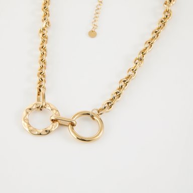 COLLAR 19V69 ITALIA ACERO INOXIDABLE DORADO MUJER - 1