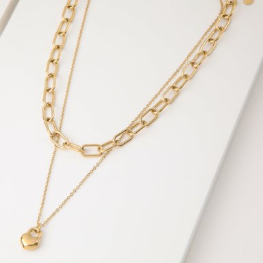 COLLAR 19V69 ITALIA ACERO INOXIDABLE DORADO - 2