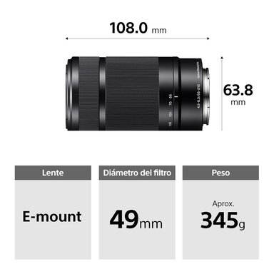 LENTE DE ZOOM TELEOBJETIVO E 55-210 MM - 3