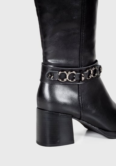 BOTA MUJER CÉLICA NEGRO - 5