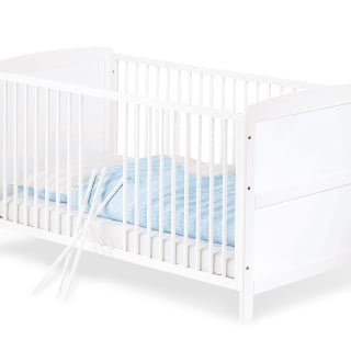 CUNA CONVERTIBLE VIKTORIA 140X70 BLANCO (INCL. COLCHÓN) - 1