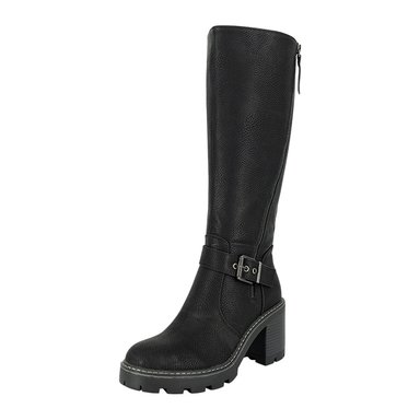 BOTAS MUJER ALQUIMIA NEGRO LARGA TANA - 1
