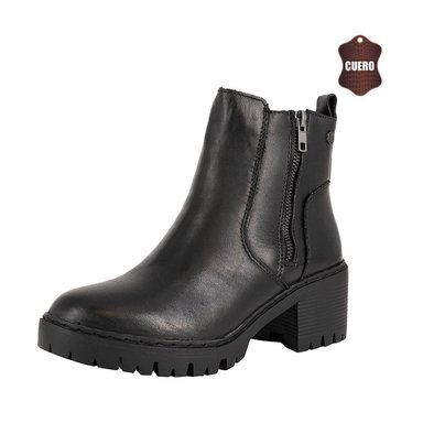 BOTIN DE CUERO GABY NEGRO ALQUIMIA - 1