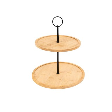 SOPORTE PARA POSTRES 2 NIVELES BAMBU 25 CM 5FIVE - 3