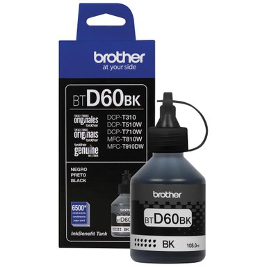 BOTELLA DE TINTA BROTHER NEGRO ORIGINAL BTD60BK - 2