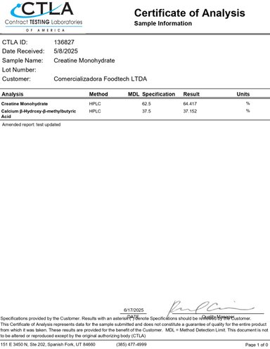 CREATINE + HMB 3000MG 300ML - FOODTECH - 3