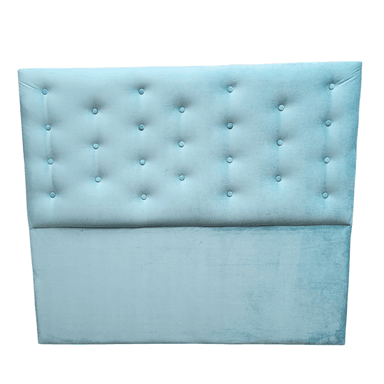 RESPALDO MUEBLES RIMAR A PISO 2 PLAZAS FELPA TURQUESA - 1