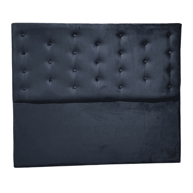 RESPALDO MUEBLES RIMAR A PISO 2 PLAZAS FELPA NEGRO - 1