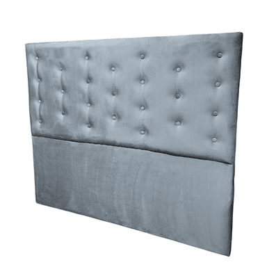 RESPALDO MUEBLES RIMAR A PISO 2 PLAZAS FELPA GRIS CLARO - 3
