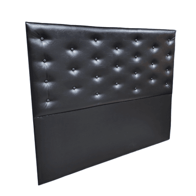 RESPALDO MUEBLES RIMAR 2 PLAZAS ECO CUERO NEGRO - 2