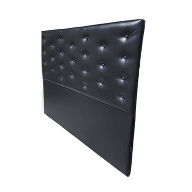 RESPALDO MUEBLES RIMAR 2 PLAZAS ECO CUERO NEGRO - 3