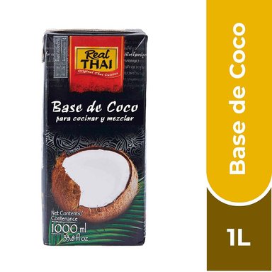 REAL THAI BASE DE COCO PARA COCINAR Y MEZCLAR 1L - 1
