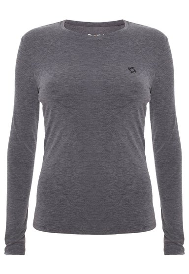 CAMISETA PRIMERA CAPA THERMOACTIVE MUJER GRIS OSCURO DOITE - 1
