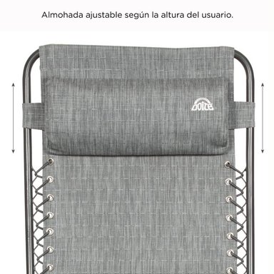 SILLA DOITE ZERO-G MULTI POSICIÓN ACERO GRIS - 6