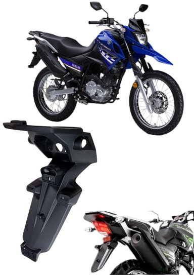 TAPABARRO TRASERO PORTA PATENTE XTZ 150 - 1