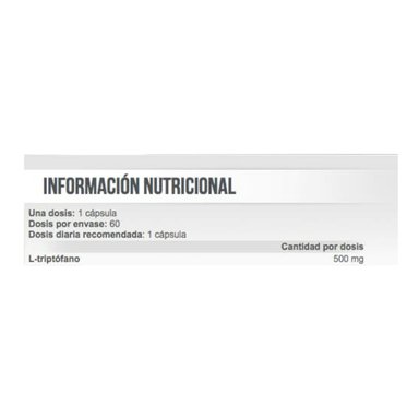 SUPLEMENTO ALIMENTICIO SCITEC NUTRITION TRIPTOFANO 60 MEGA CÁPSULAS - 2