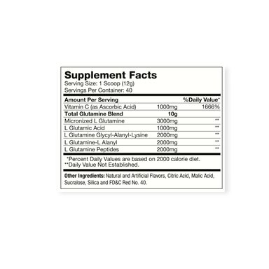 GLUTAMINA HEXACORE OXY 5 40 SV FRUIT PUNCH 480 GR - 2