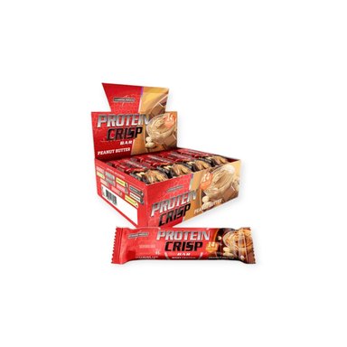 BOX 12 BARRAS PROTEIN CRIPS BAR PEANUT BUTTER - INTEGRALMEDICA - 1