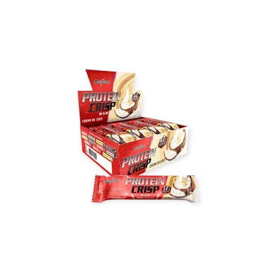 BOX 12 BARRAS PROTEIN CRIPS BAR CREMA DE COCO - INTEGRALMEDICA - 1