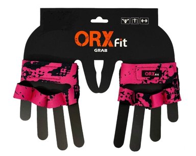GUANTES PARA PESAS GRABS PINK PITON -ORXFIT - 1