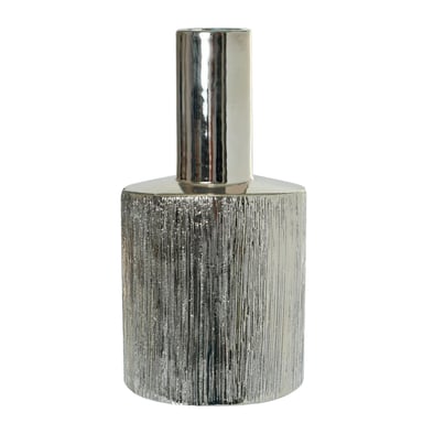 JARRON DECORATIVO ALHAMBRA CILINDRO MEDIANO | PLATA - 1