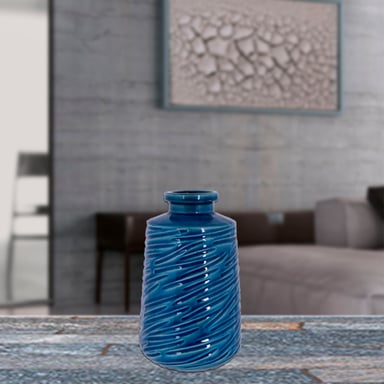 JARRON DECORATIVO MALTA BLUE | INDIGO - 2