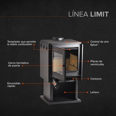 CALEFACTOR BOSCA LIMIT 480 14 W LEÑA - 5