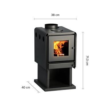 ESTUFA A LEÑA BOSCA 8 W MULTI 350 - 7