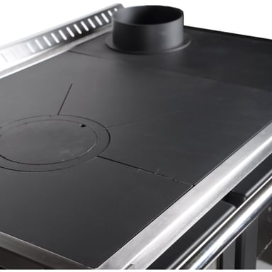 PACK COCINA A LEÑA BOSCA HESTIA 90 CHARCOAL + KIT BASE - 10