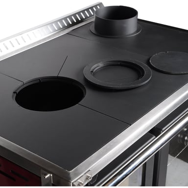 PACK COCINA A LEÑA BOSCA HESTIA 90 CHARCOAL + KIT BASE - 11