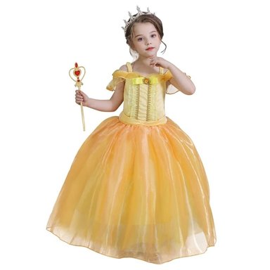 DISFRAZ PRINCESAS BELLA NIÑA DISNEY LA BELLA Y LA BESTIA - 2