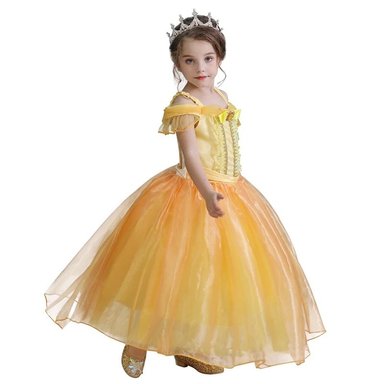 DISFRAZ PRINCESAS BELLA NIÑA DISNEY LA BELLA Y LA BESTIA - 4