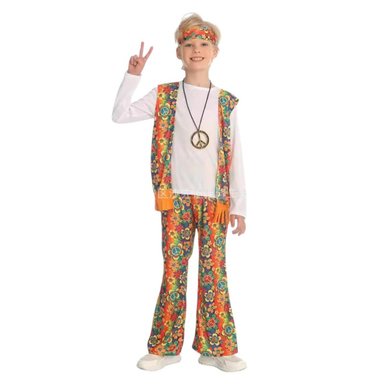 DISFRAZ INFANTIL HIPPIE RETRO - 1