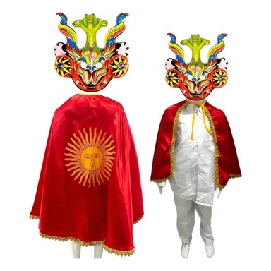 TRAJE FOLCLORICO INFANTIL DIABLADA LA TIRANA ADULTO - ROJO - L - 1