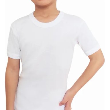 POLERA SUBLIMACION NIÑO TALLA 10 BLANCO - 1