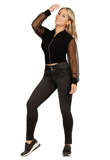 JEANS WENDY III NEGRO DIVINO JEANS - 1