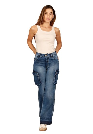 JEANS CRISTAL I AZUL DIVINO JEANS - 1