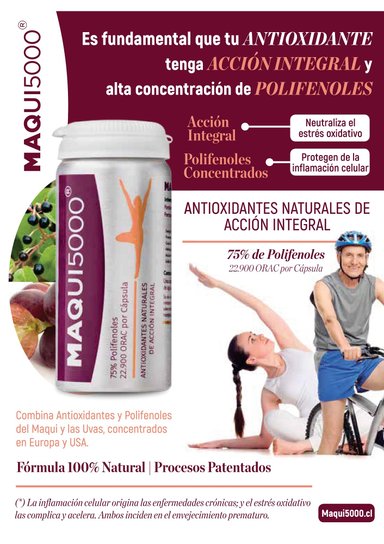 SUPLEMENTO ALIMENTICIO VITAL & YOUNG MAQUI5000 ANTIOXIDANTE NATURAL ALTA POTENCIA CAPSULAS DURAS - 2