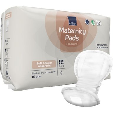APÓSITO MATERNAL ABENA POST-PARTO PREMIUM MATERNIDAD 15 UNIDADES - 1
