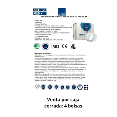 PAÑALES PARA ADULTO ABENA 10 PREMIUM 100 UNID - 3